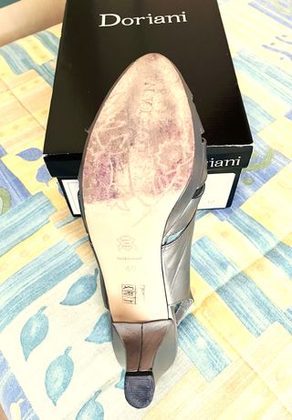 Sandalias Doriani Piel Fiesta Plata