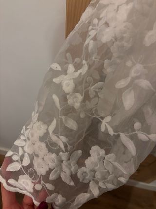 Vestido blanco bordado