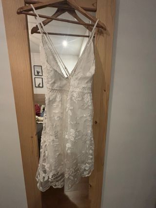 Vestido blanco bordado