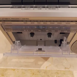 Radio Cassette Philips Plata/Negro