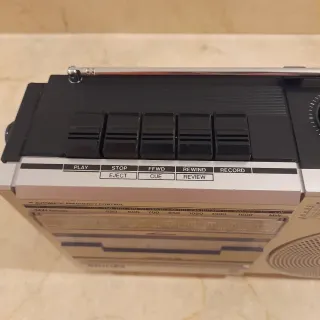 Radio Cassette Philips Plata/Negro