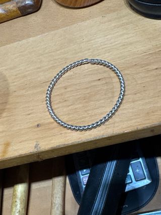 Pulsera Plata Retorcida