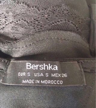 Vestido lencero negro