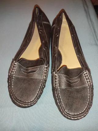 Mocasines chica negros