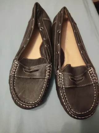 Mocasines chica negros