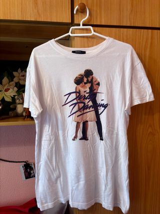 Camiseta Dirty Dancing Bershka Blanca