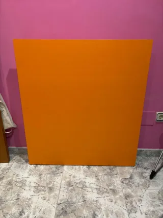 Cabecero cama individual naranja