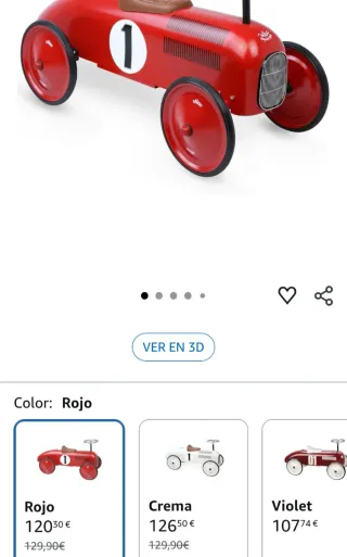 Correpasillos Coche Rojo Vintage