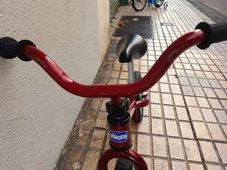 Bici Ruedines 14 Azul + Bici Equilibrio Roja