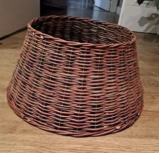 Base árbol de Navidad de mimbre