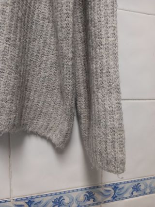 Jersey Bershka Oversize Gris punto Talla M