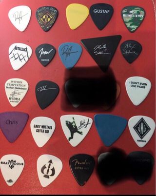 Púas de guitarra colección grupos/bandas