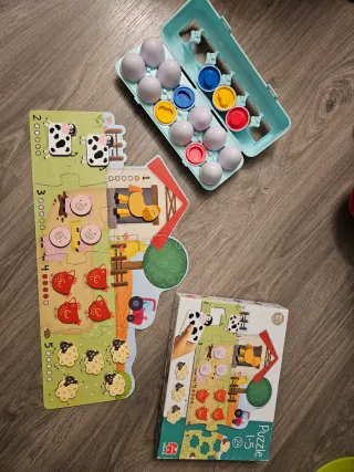 Pack Juguetes Bebé: Puzzle y Huevos