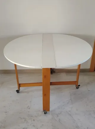 Mesa plegable con ruedas y frenos