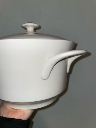 Coppa in porcellana bianca