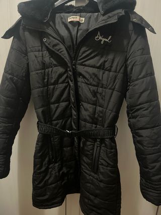 Parka Desigual Negra Talla 13-14 Niña