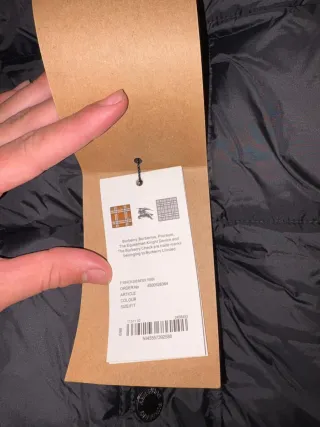 Abrigo Burberry Negro