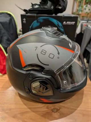 Casco LS2 Advant Titanio Mate/Naranja P/J