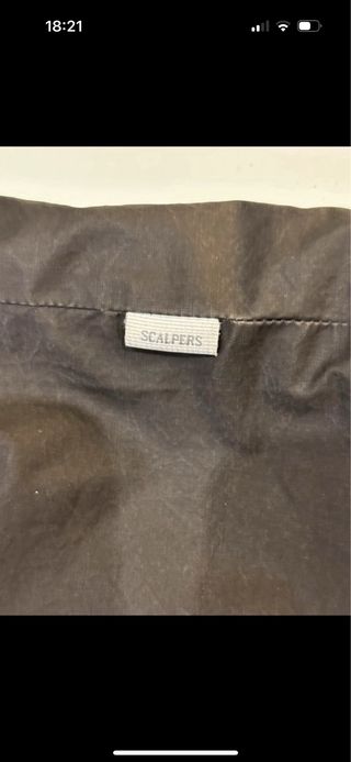 Chaquetón Scalpers tipo Barbour verde oliva