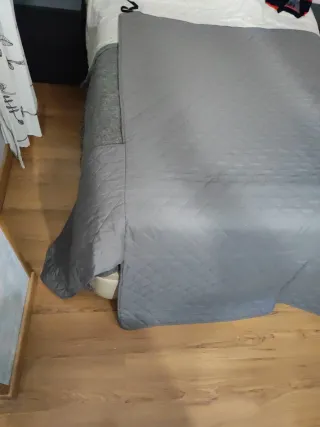 Funda sofá 3 plazas gris reversible