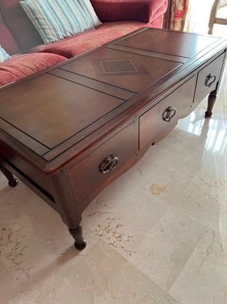 Mesa de centro de caoba maciza – Toscano Mobili