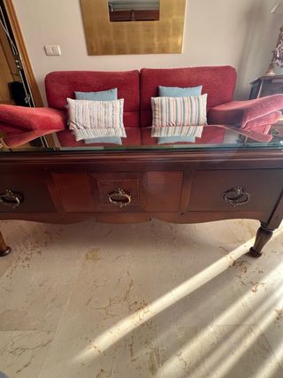 Mesa de centro de caoba maciza – Toscano Mobili