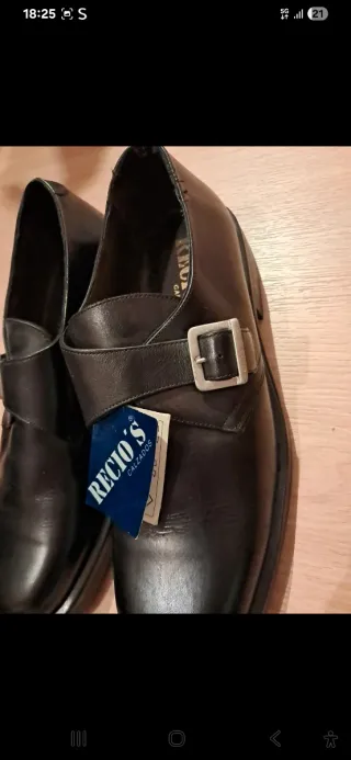 Zapatos de piel Recio's Negros talla 44 Nuevos