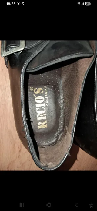 Zapatos de piel Recio's Negros talla 44 Nuevos