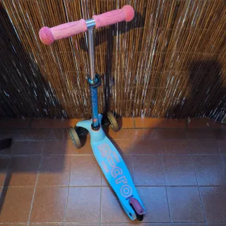 Patinete Mini Micro 3 Ruedas Azul/Rosa