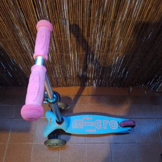 Patinete Mini Micro 3 Ruedas Azul/Rosa