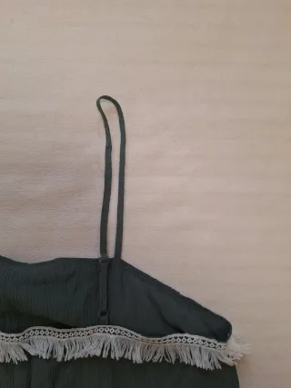 Conjunto pijama verde y blanco