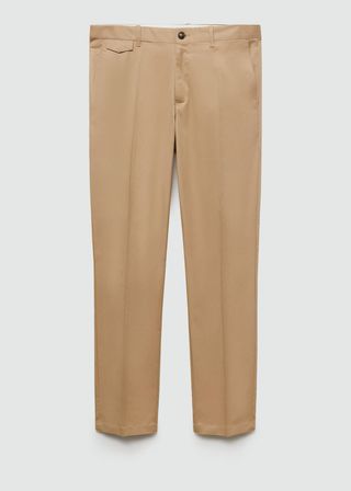 Pantalón Mango Beige Talla 40