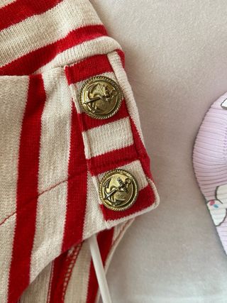 Vestido niña Anabel Lee faro rayas rojas