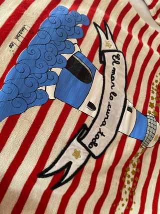 Vestido niña Anabel Lee faro rayas rojas