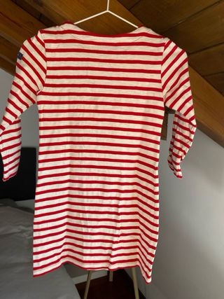 Vestido niña Anabel Lee faro rayas rojas