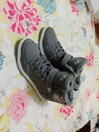 Zapatillas Vty caña alta grises