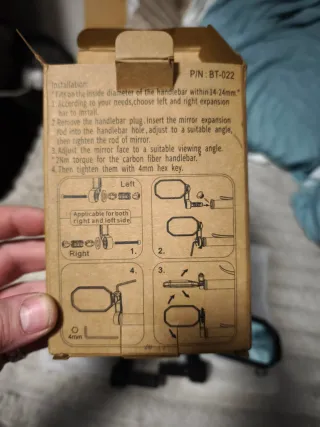 Espelhos Retrovisores BriskMore para Bicicleta