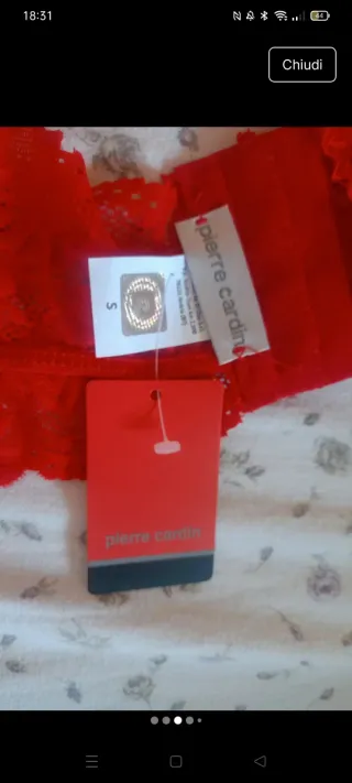 Completo intimo pizzo rosso