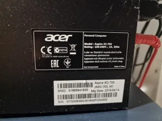 Acer PC Escritorio + Teclado y Ratón