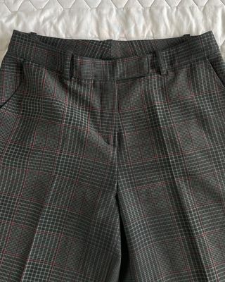 Pantaloni Office Palazzo Quadri Rossi 44