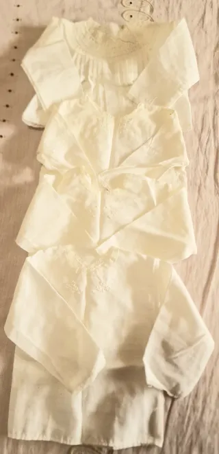 Conjunto Ropa Bebé Blanca/Marfil