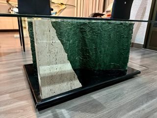 Mesa centro cristal diseño moderno