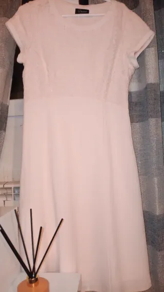 Vestido rosa encaje talla m
