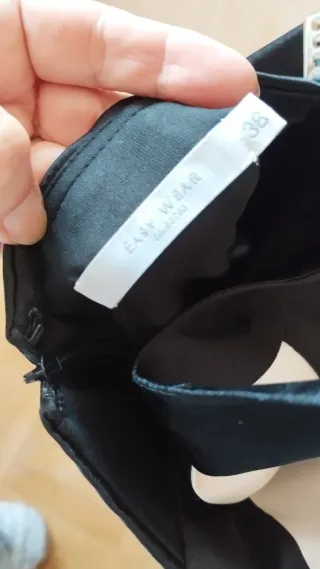 Vestido fiesta rayas blanco y negro