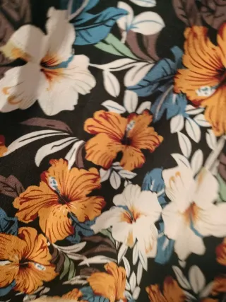 Falda tropical flores elástica tablas verano