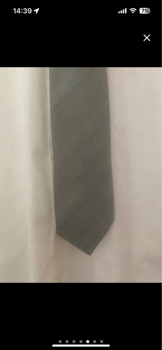 Traje de caballero gris