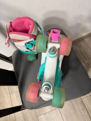 Patines 4 Ruedas Niña Unicornio Arcoíris