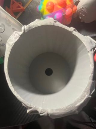 Maceta gris 8x10cm impresión 3D