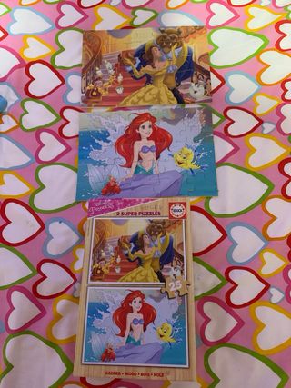 2 Puzzles Disney Princess Educa