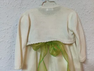 Traje de bautizo marfil